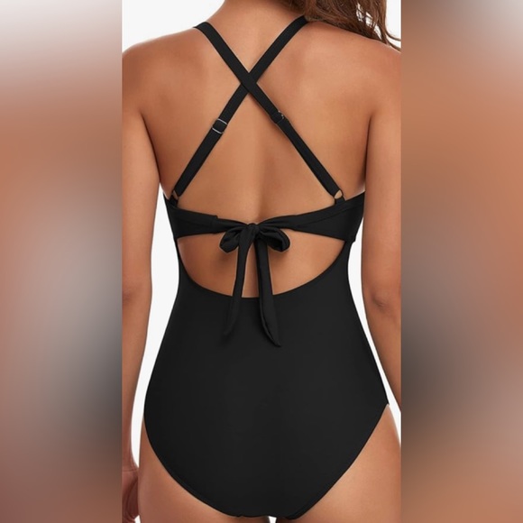 ๐ EOMENIE TUMMY CONTROL BLACK BATHING SUIT(L) - Picture 2 of 8
